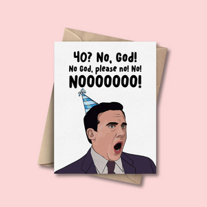the Office 40th Birthday Card