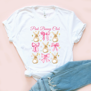 Pink Bunny Club Unisex Tee