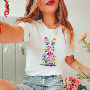 Floral Bunny Unisex Tee