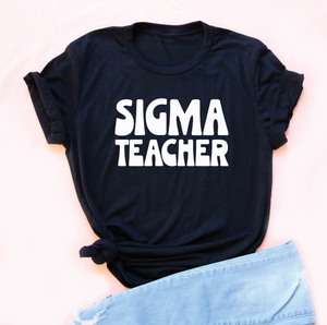 Sigma Teacher Unisex Jersey Tee