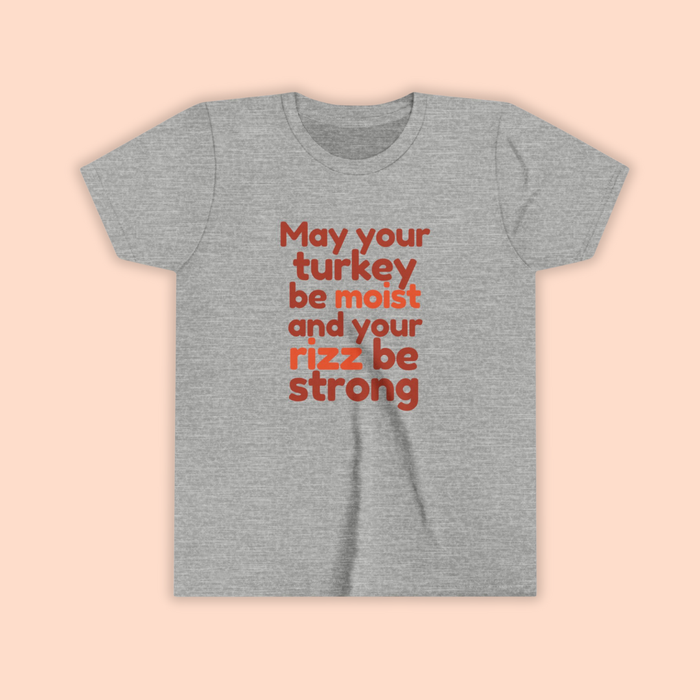 Moist Turkey Rizz KIDS Tee