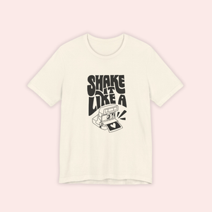 Shake It Like A Polaroid Picture Adult Unisex Tee