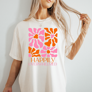 Happily Overwhelmed Floral T‑Shirt
