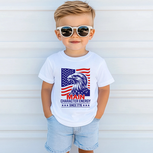 Kids Bald Eagle Main Character Energy