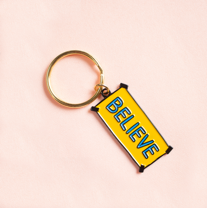 Ted Lasso Believe Keychain