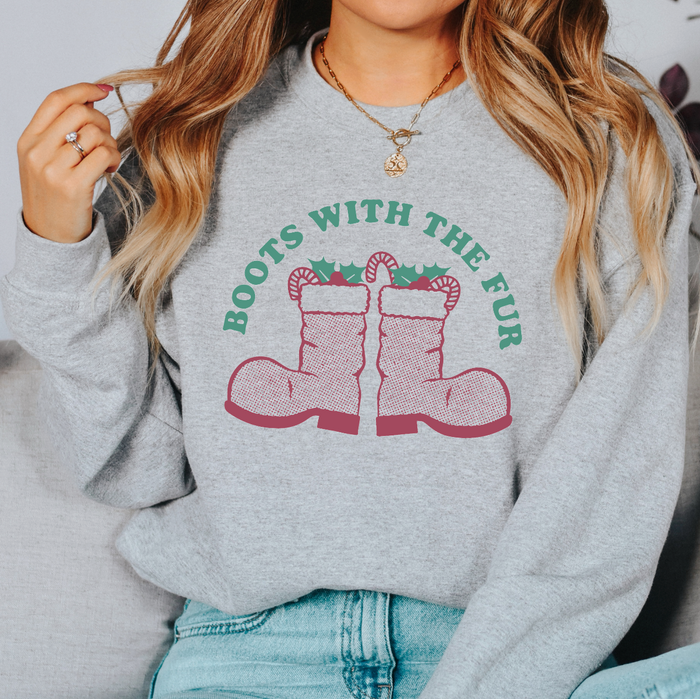 Boots With The Fur Christmas Sweatshirt
