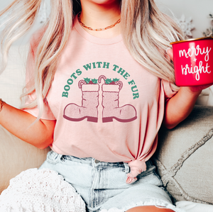 Boots With the Fur Christmas Tee