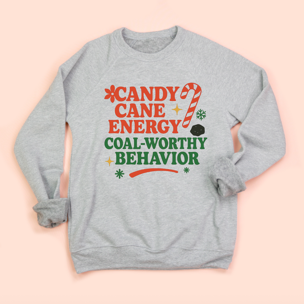 Candy Cane Energy Christmas Sweatshirt