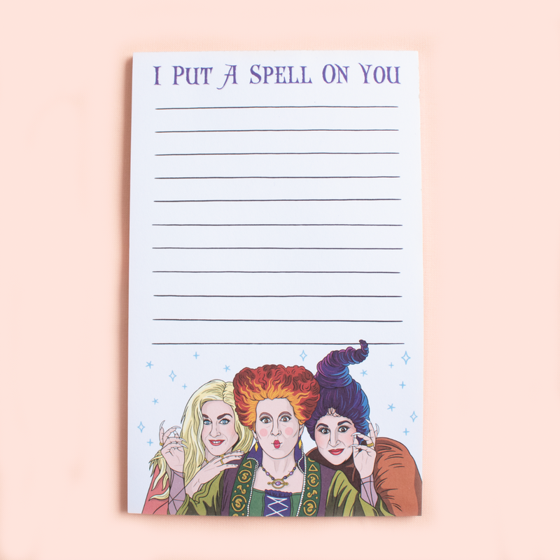 I Put a Spell On You Notepad – Saturday Morning Pancakes