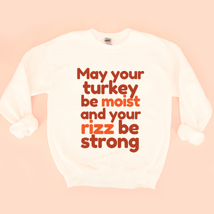 Moist Turkey Rizz Adult Sweatshirt