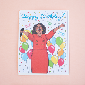 Oprah Happy Birthday Card