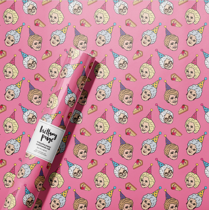 Golden Birthday Wrapping Paper