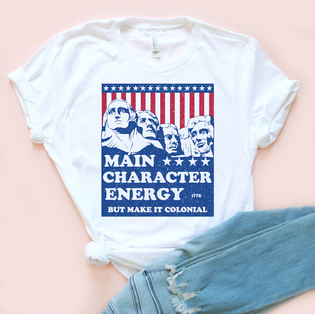 Main Character Energy Colonial Unisex Tee