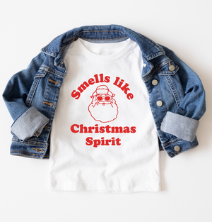 Smells Like Christmas Spirit KIDS Christmas Tee