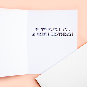 What I Really Really Want Spice Girls Birthday Card