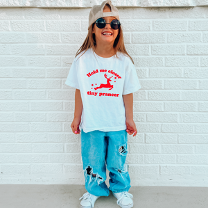 Hold Me Closer Tiny Prancer Christmas KIDS tee