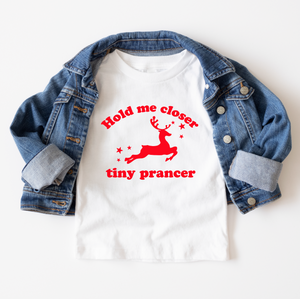 Hold Me Closer Tiny Prancer Christmas KIDS tee