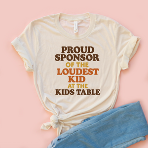Proud Sponsor Adult Unisex Tee