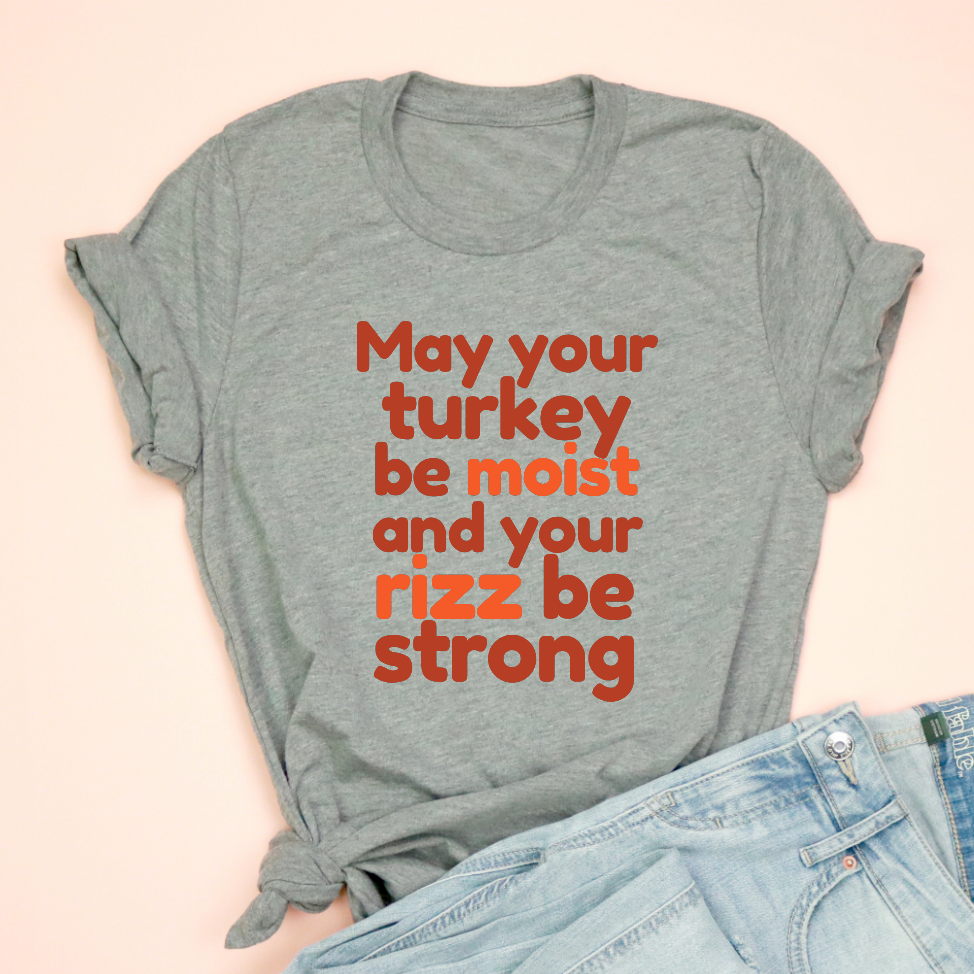 Moist Turkey Rizz Adult Unisex Tee
