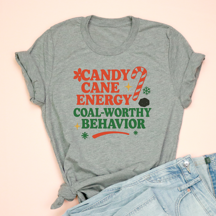 Candy Cane Energy Christmas Tee