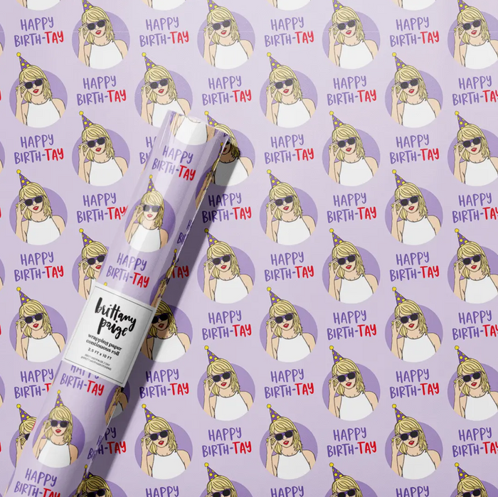 Happy Birth-Tay Wrapping Paper - BACKORDERED