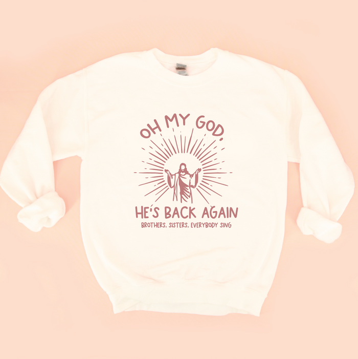 OMG He's Back Again Unisex Sweatshirt – Saturday Morning Pancakes