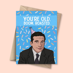 the Office Roasted Birthday Card