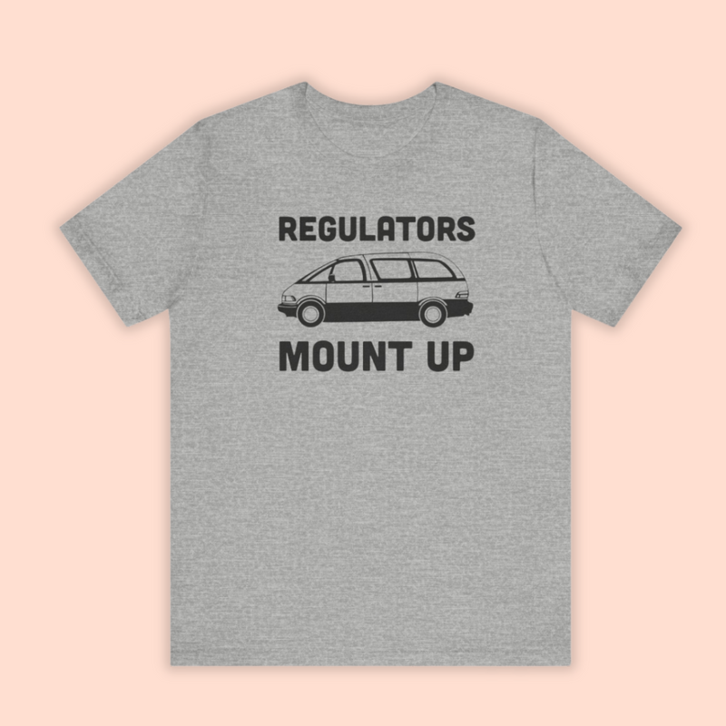 Regulators Mount Up Minivan Unisex Tee Saturday Morning Pancakes