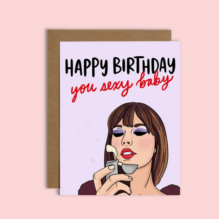 Sexy Baby Birthday Card