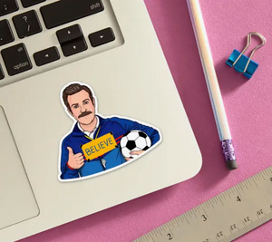 Ted Lasso Sticker (Backordered - Shipping 9/12)
