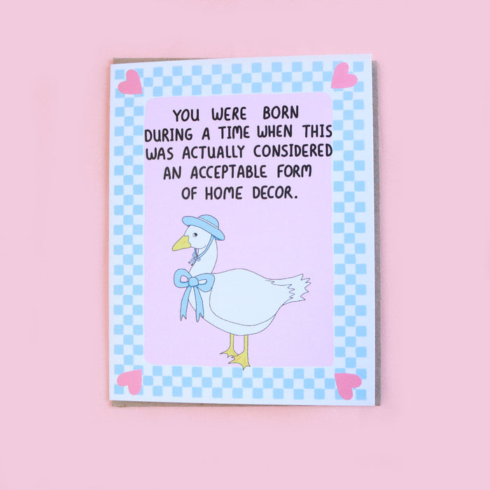 1990s Goose Birthday Card