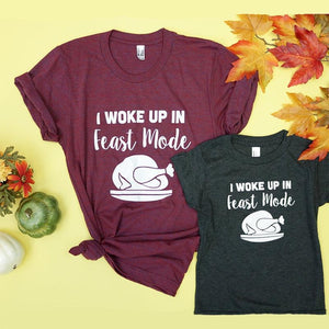 I Woke Up In Feast Mode Kids Unisex Tee