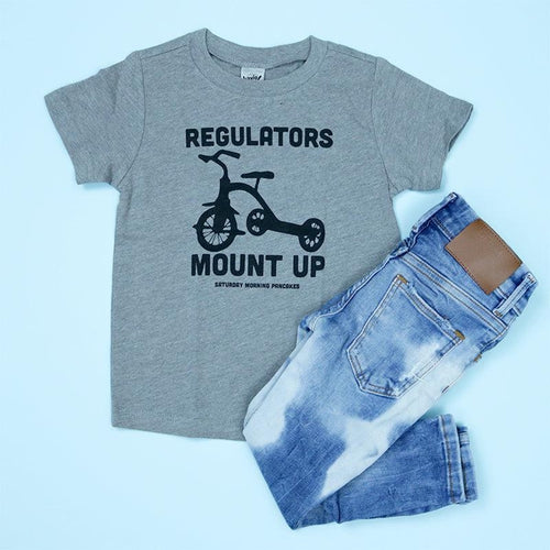 Regulators Mount Up Kids Unisex Tee Grey