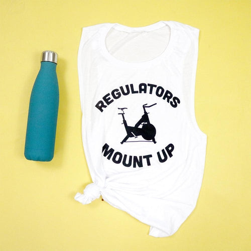 Regulators Mount Up Spin Cycle Women's Flowy Scoop Muscle Tank - S only