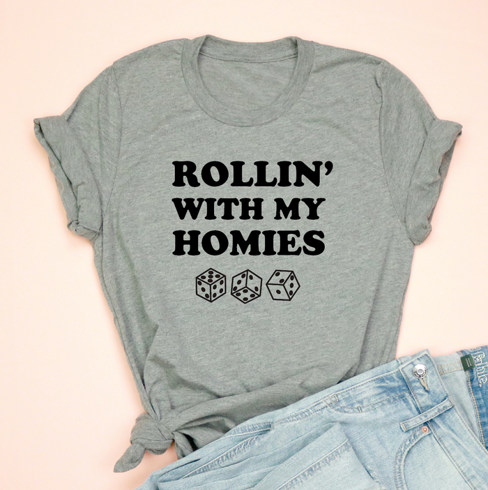 Rollin' With My Homies - Bunco Adult Unisex Tee