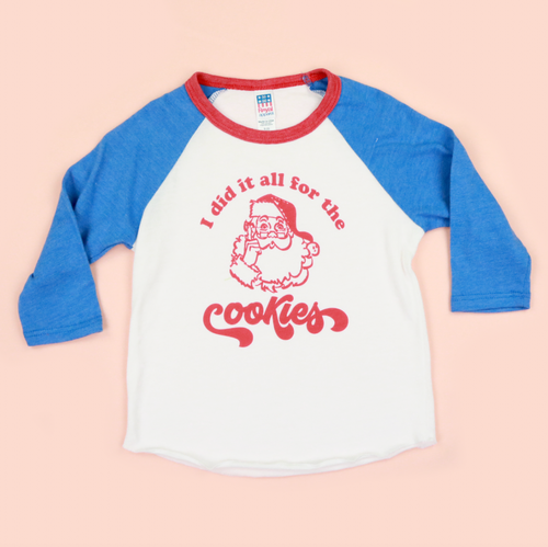 I Did It All For The Cookies Kids Unisex Raglan