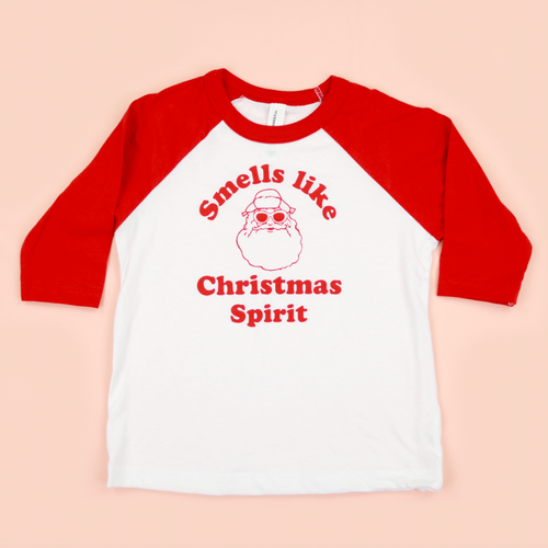 Nirvana Santa Kids  RED Unisex Raglan