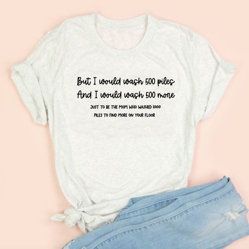 500 Piles Adult Unisex Tee