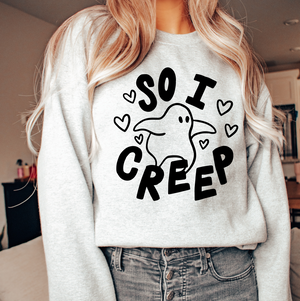 So I Creep Adult Oversized Unisex Sweatshirt