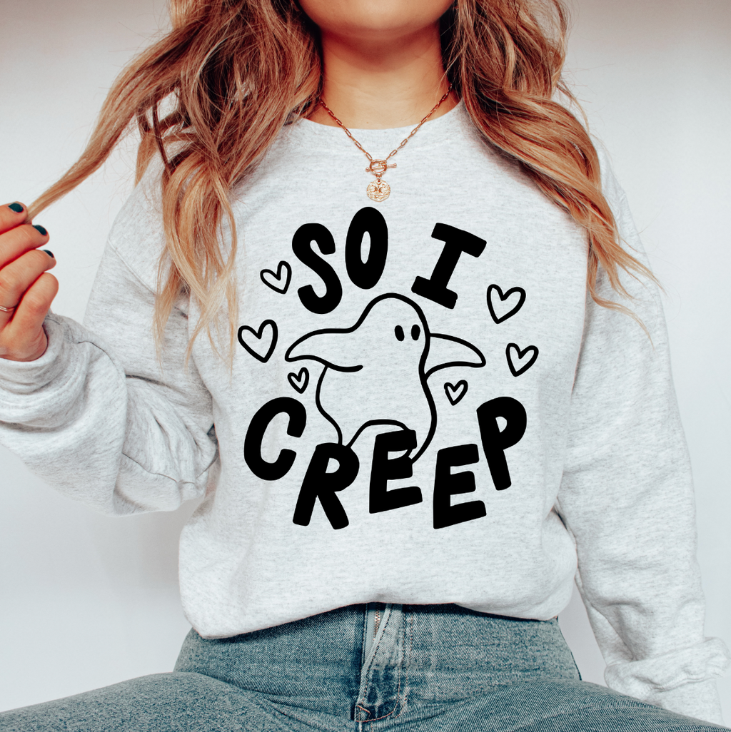 So I Creep Adult Oversized Unisex Sweatshirt