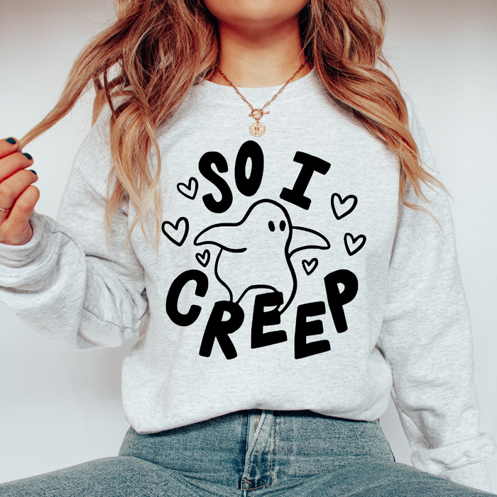 So I Creep Adult Oversized Unisex Sweatshirt Saturday Morning Pancakes
