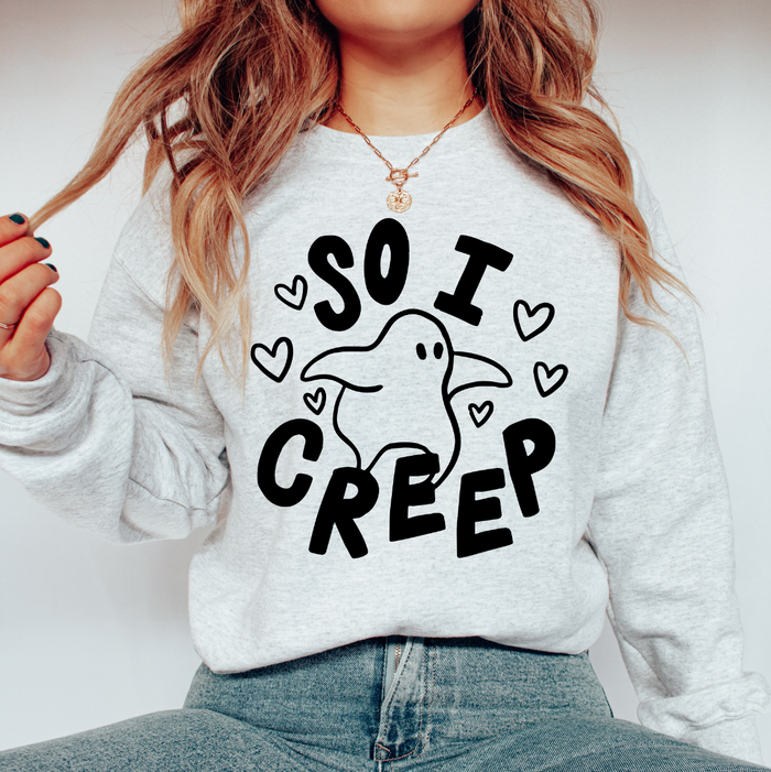 So I Creep Adult Oversized Unisex Sweatshirt