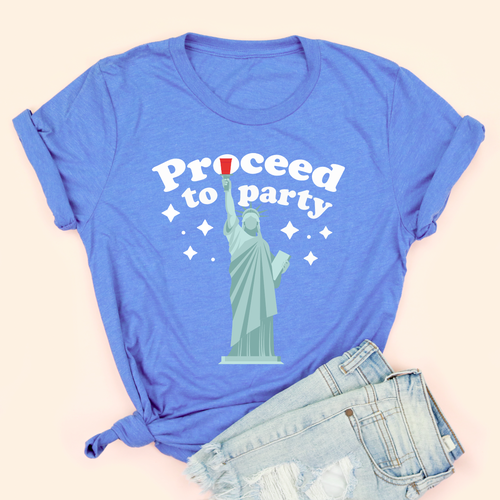 Proceed to Party Adult Unisex Tee - Small only